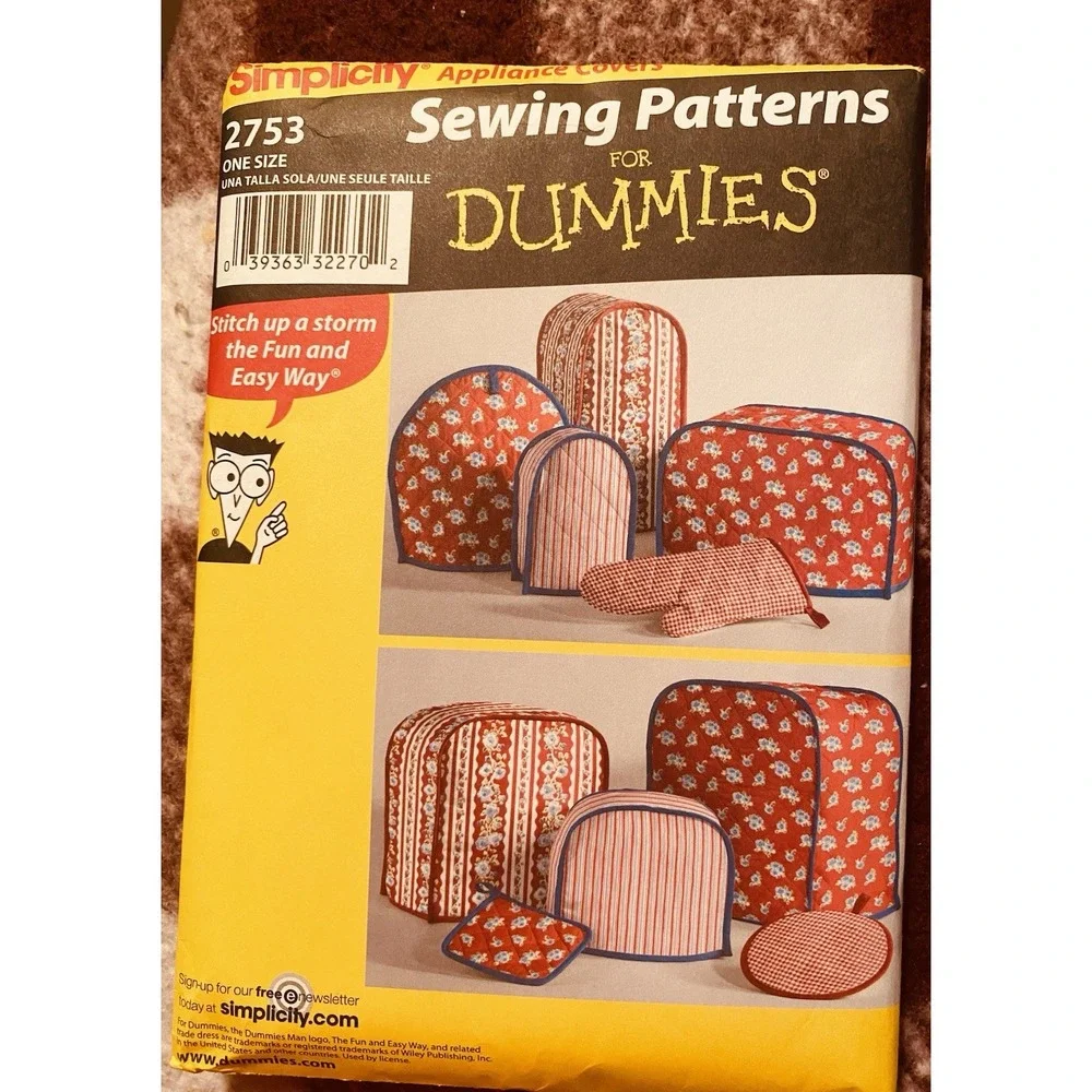 Simplicity 2753 Sewing Patterns Appliance Covers One Size UNCUT